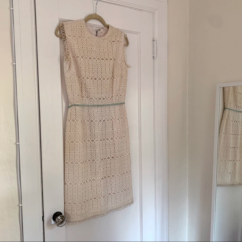 1960s Vintage Lace Shift Dress - Picture 3 of 5